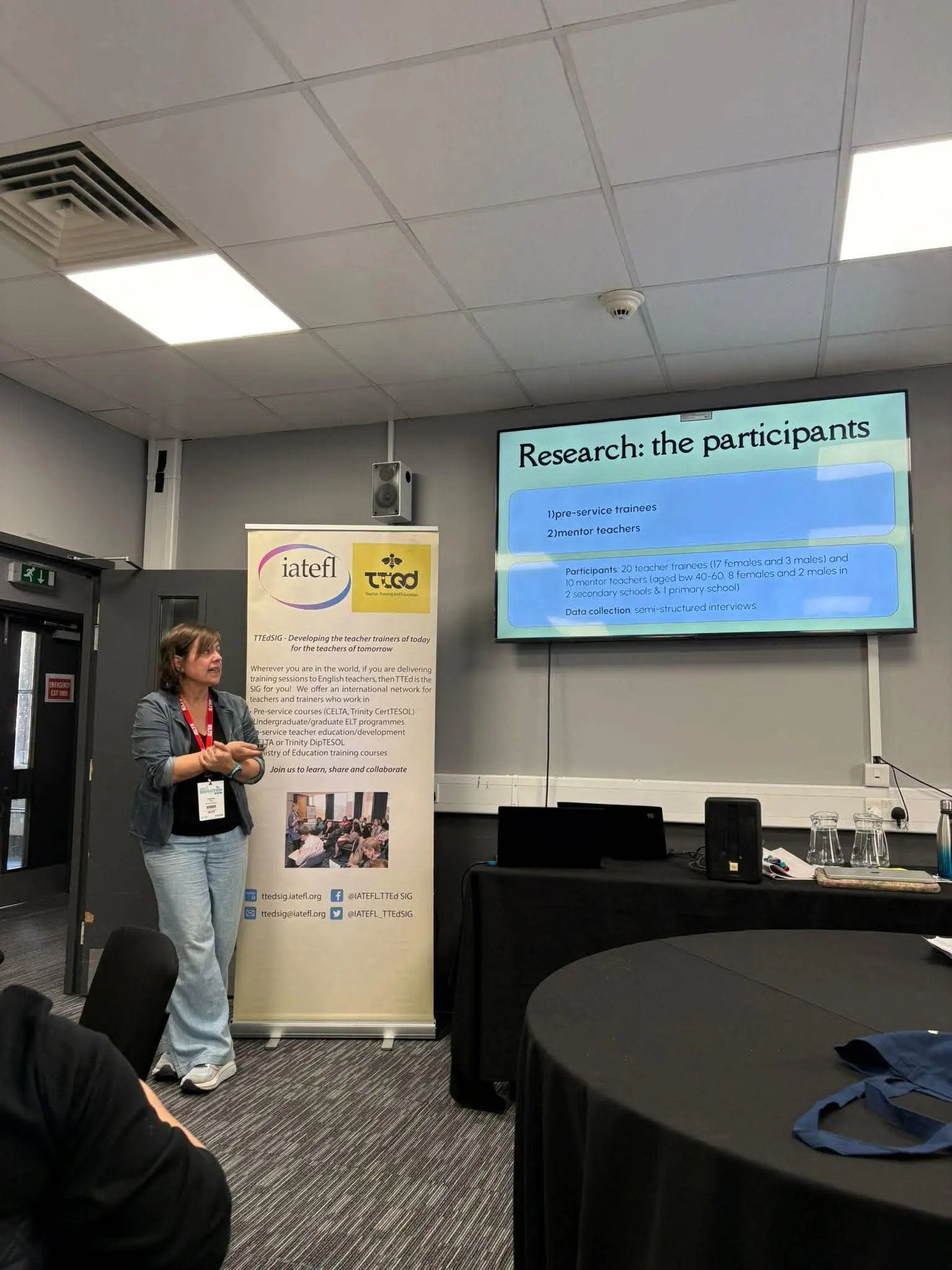 Dr. Szab&oacute; presenting